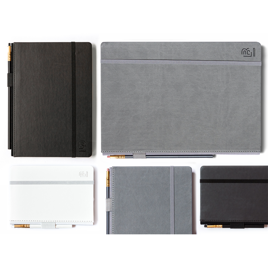 Blackwing Large Slate Notebook - Black Cover - Plain