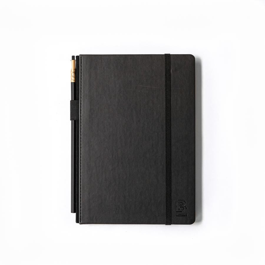 Blackwing Medium Slate Notebook - Black Cover - Plain