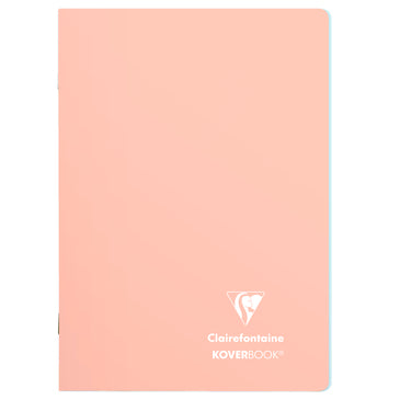 Clairefontaine Koverbook Blush Staplebound Notebook - 6 x 8 1/4 - 48 Lined Sheets - Coral