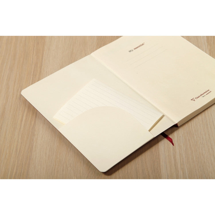 Clairefontaine "My Essential" Bound Paginated Notebook - 96 Dots Sheets - 6 x 8 1/4 - Black